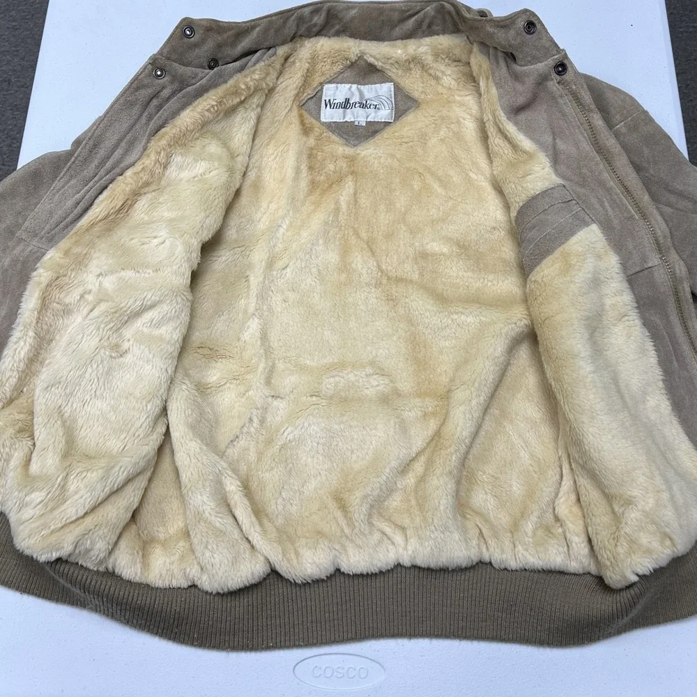 Windbreaker suede bomber